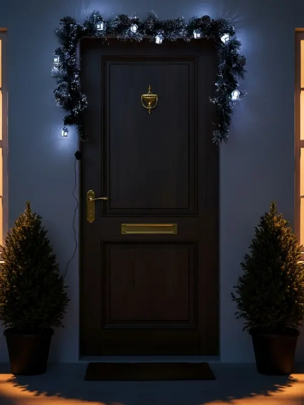 Хвойная гирлянда светодиодная &laquo;Заснеженная&raquo; 200 см, 8 режимов