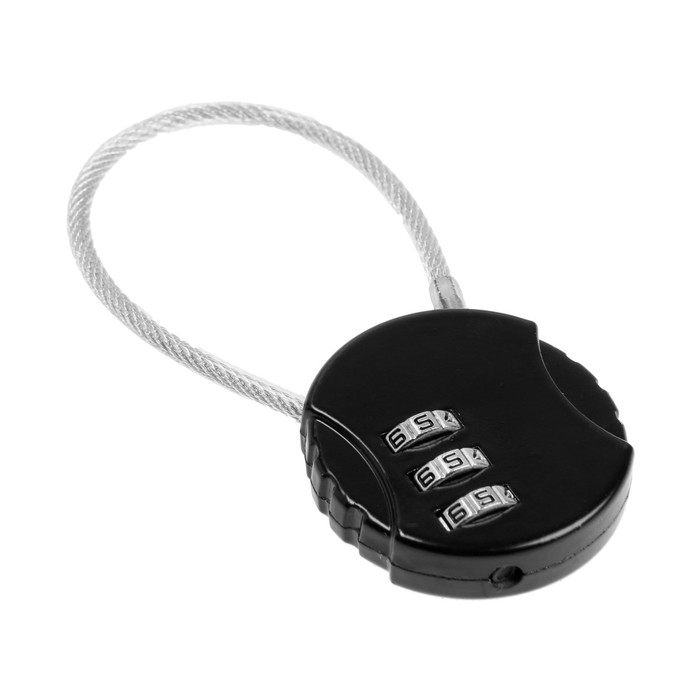 Замок навесной кодовый ТУНДРА ZK005, черный Замок навесной кодовый ТУНДРА ZK005, черный