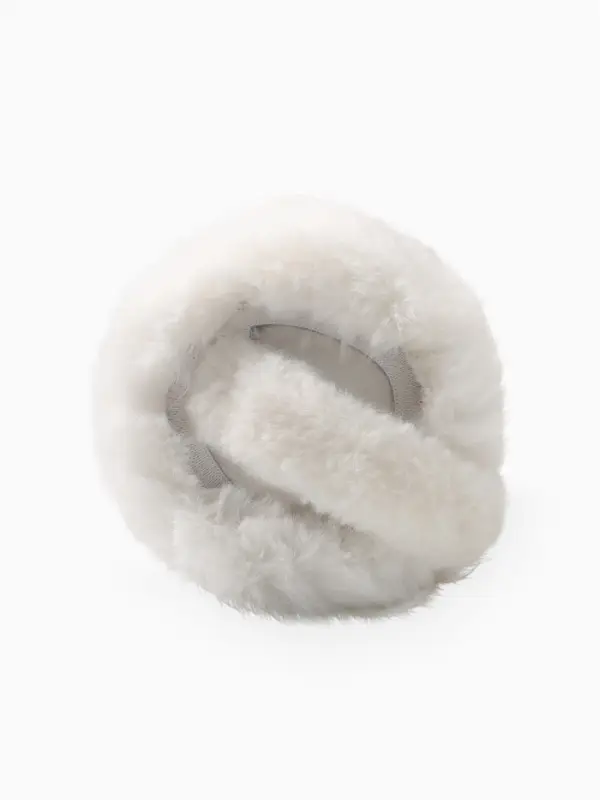 Меховые наушники MINAKU складные, цв.белый р-р 54-58 Меховые наушники MINAKU складные, цв.белый р-р 54-58