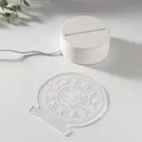 Светильник 3D RISALUX &laquo;Каждую минуту люблю тебя&raquo;, LED-ночник, RGB, от сети