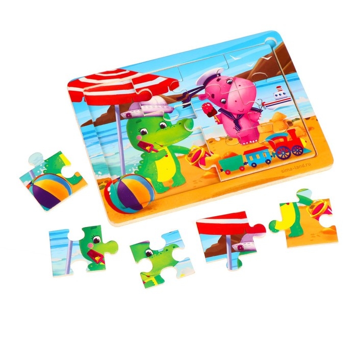 Пазлы «Отличный отдых», 12 элементов, 15×11 см Пазлы «Отличный отдых», 12 элементов, 15×11 см