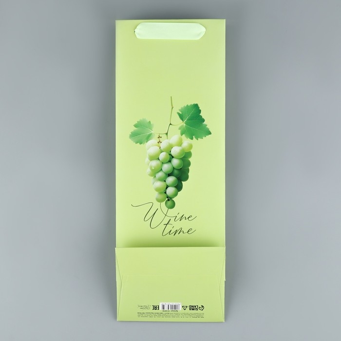 Пакет подарочный под бутылку, упаковка, «Виноград», 36 х 13 х10 см Пакет подарочный под бутылку, упаковка, «Виноград», 36 х 13 х10 см