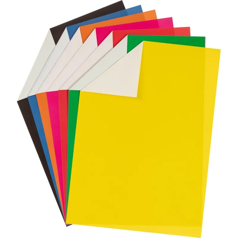 Бумага цветная №1School/Комус Класс, 8л, 8цв, А4, Живая природа, мелованная