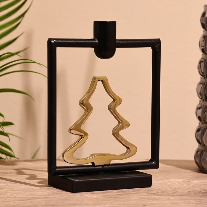 Подсвечник  Подсвечник "Ёлочка" 18,5 см, металл