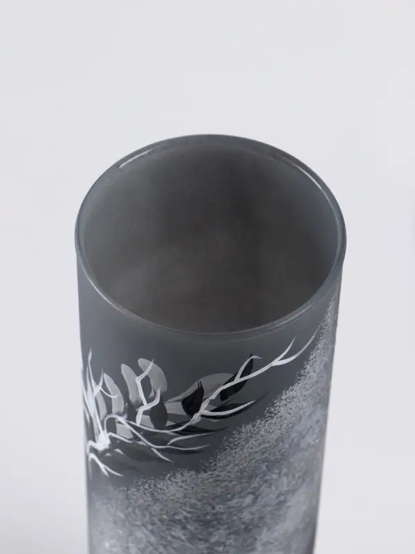 Ваза &laquo;Лоренс&raquo;, h=26 см, стекло, серо-чёрная