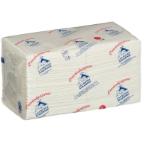 Салфетки бумажные 2 сл. 24х24 белые 250 шт./уп_Л