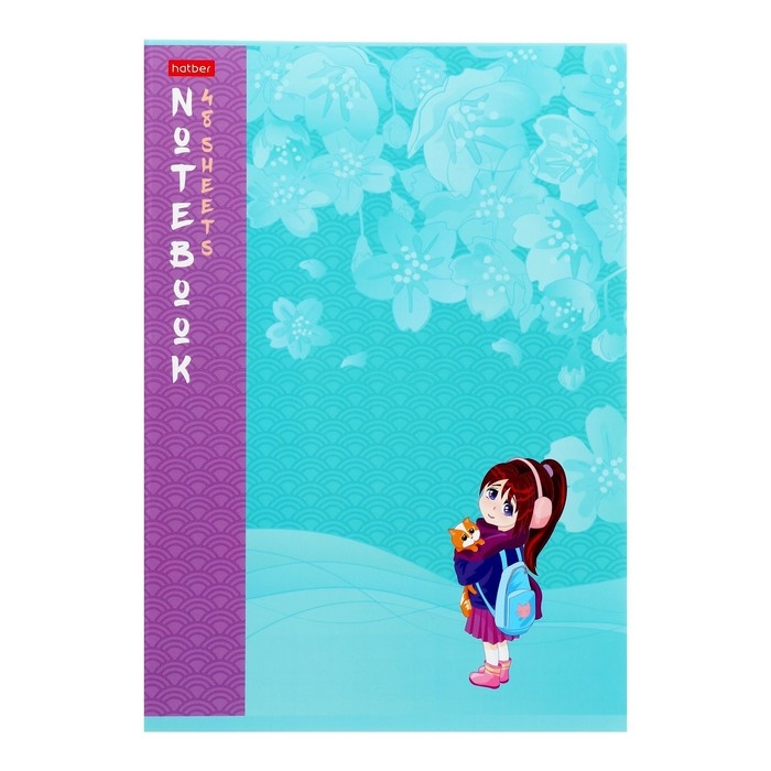 Тетрадь А4, 48 листов в клетку "В мире грез", обложка мелованный картон, матовая ламинация, блок 60г/м2 , МИКС