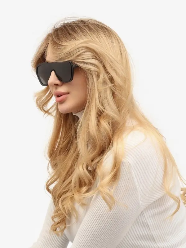 Очки солнцезащитные &laquo;OneSun. Маска&raquo;, uv 400, линза 4.5&times;5.8 см, чёрный