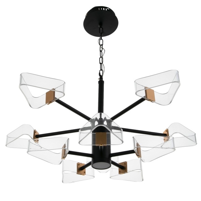 Люстра 1702/10 LED 204Вт 3000-6000К черный 95х95х80 см BayerLux