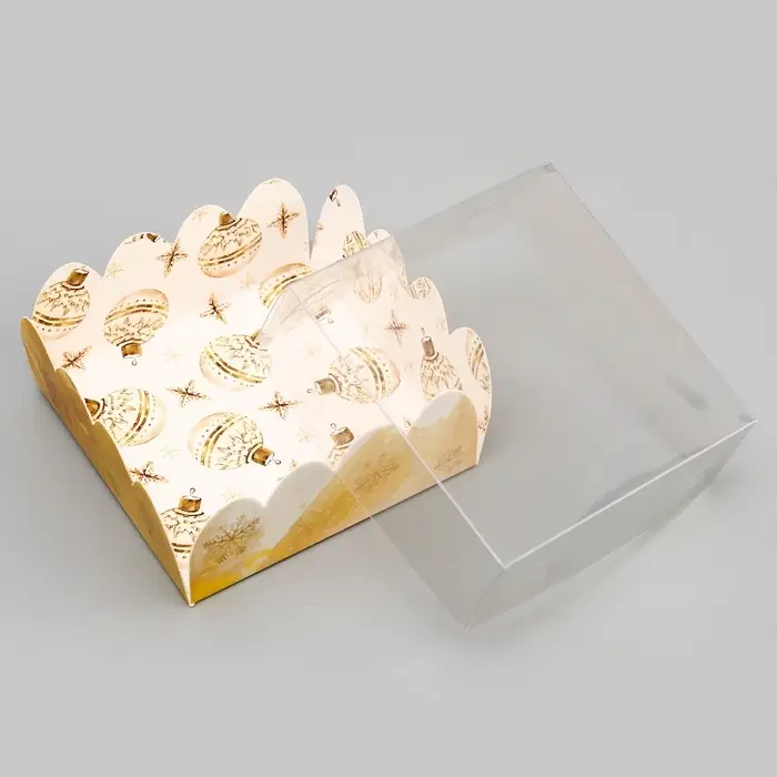 Коробка для печенья, «Чудеса случаются», 7×7×3 см, Новый год Коробка для печенья, «Чудеса случаются», 7×7×3 см, Новый год