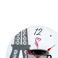 Часы настенные интерьерные &laquo;Париж&raquo;, d=39 см, прозрачные