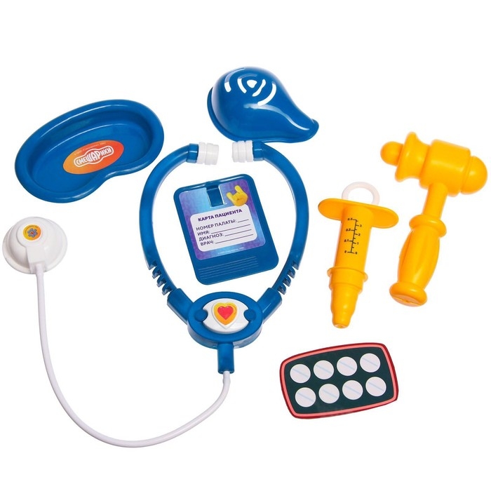 Набор доктора, Смешарики, в чемодане, 10 предметов МИКС Набор доктора, Смешарики, в чемодане, 10 предметов МИКС