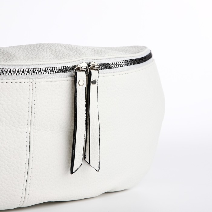 Сумка кросс-боди на молнии, цвет белый