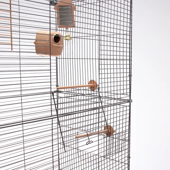 Клетка для птиц &laquo;Пижон&raquo; №104-Б, разборная, 58&times;40&times;65.4 см, 2 секции, бежевая