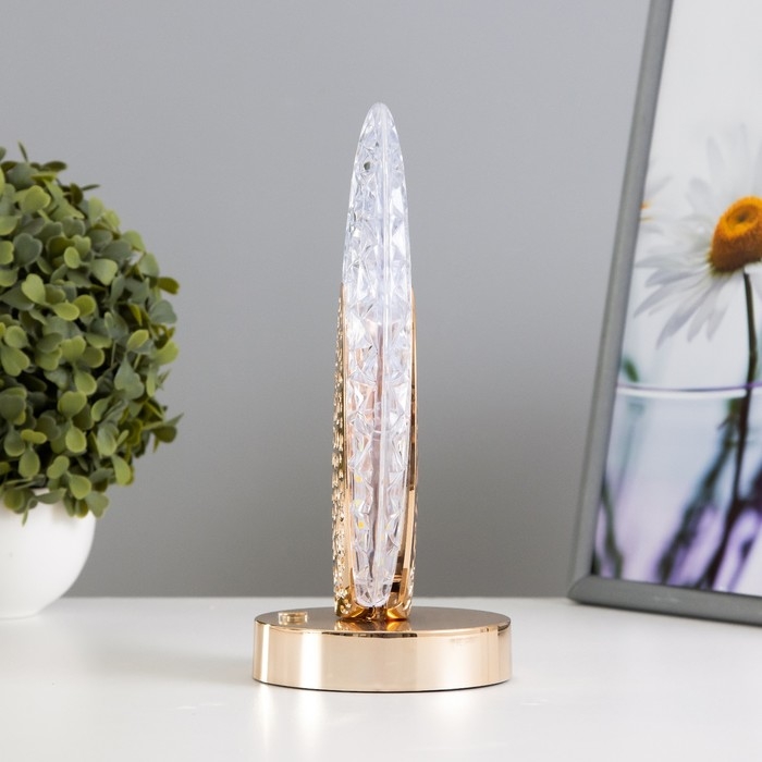 Настольная лампа сенсорная Настольная лампа сенсорная "Лендис" LED 3Вт 3000-6000К USB АКБ диммер золото 9,5х13,5х22 см 102220