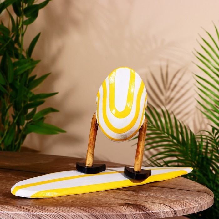 Сувенир "Утка на сёрфе" дерево 40 см