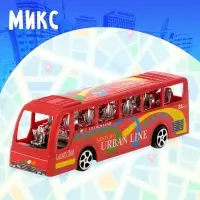 Автобус инерционный &laquo;Городская экскурсия&raquo;, цвета МИКС