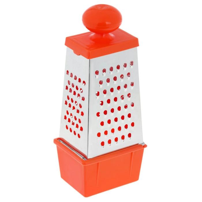 Тёрка «Комфорт», 4 грани с контейнером 450 мл и круглой ручкой, 11×8,5×28 см, цвет МИКС Тёрка «Комфорт», 4 грани с контейнером 450 мл и круглой ручкой, 11×8,5×28 см, цвет МИКС