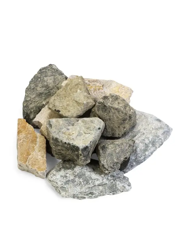 Камни для бани &laquo;Микс&raquo;, дунит, кварцит, талькохлорит, 30 кг, колотые, фракция 7-15 см