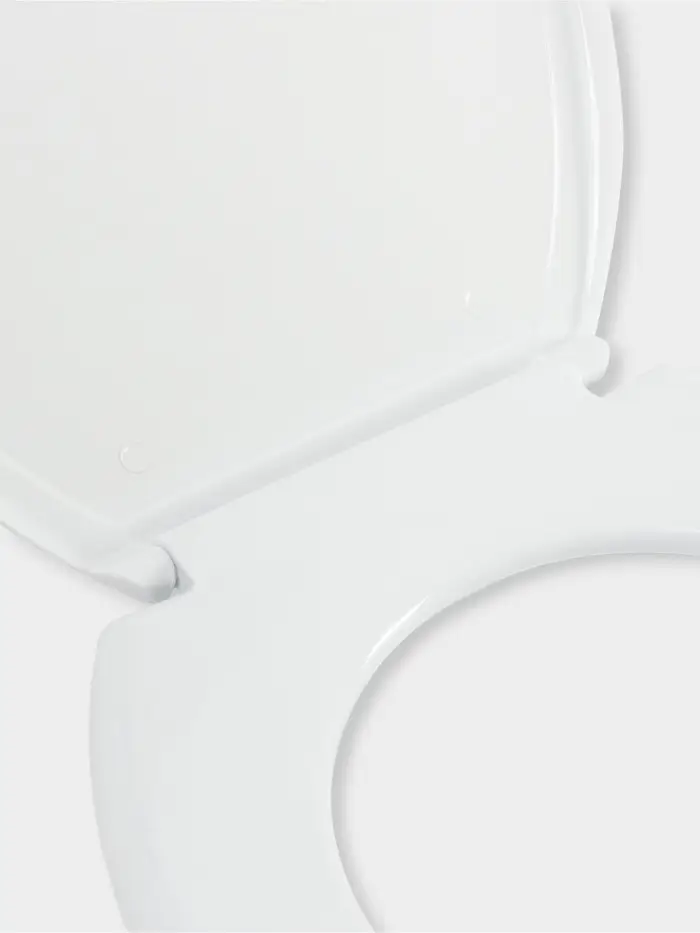 Сиденье для унитаза &laquo;Декор. Капли&raquo;, 44.5&times;37.5 см, с крышкой, белое