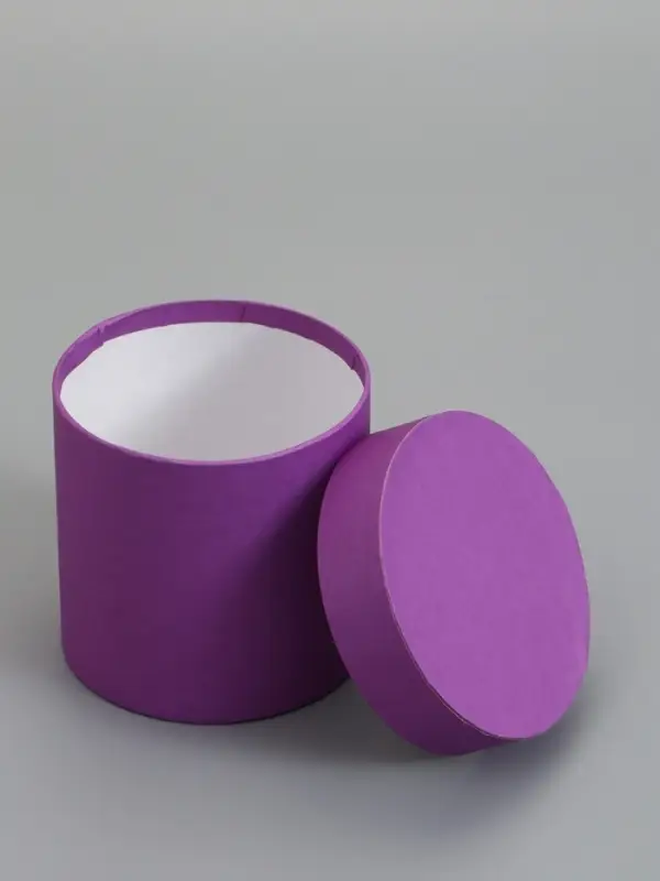 Набор шляпных коробок  4 в 1 "Светлая сирень" 18 &times; 18 ‒14 &times; 14 см