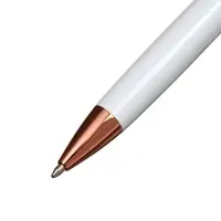 Ручка подарочная Calligrata &laquo;Кронос&raquo;, шариковая, поворотная, в футляре кожзам, корпус белый с золотым