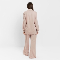 Комплект женский (рубашка, брюки, топ) KAFTAN "Base" р. 46,  пудровый
