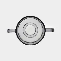 Бульонница Paşabah&ccedil;e &laquo;Грей&raquo;, 480 мл, с ручками, стекло, серая