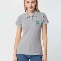 Рубашка поло женская Virma Premium Lady, серый меланж, размер M