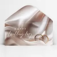 Конверт для денег Happy Wedding day, 16.5×8 см