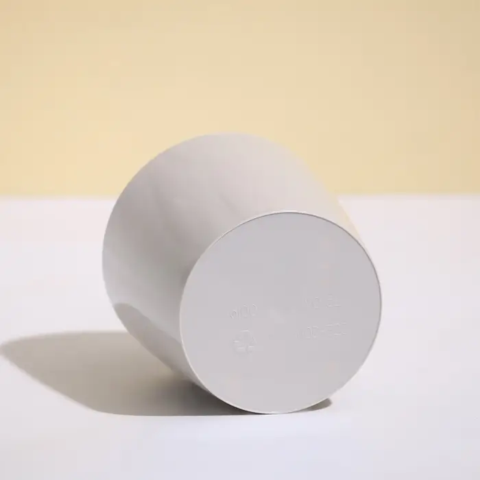 Кашпо для цветов, d=10 см, 0.5 л, пластик, бежевое