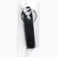 Брелок из искусственной кожи, цвет черный, 9х2 см