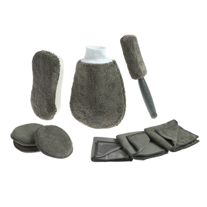 Набор для ухода за автомобилем, 9 предметов Набор для ухода за автомобилем, 9 предметов