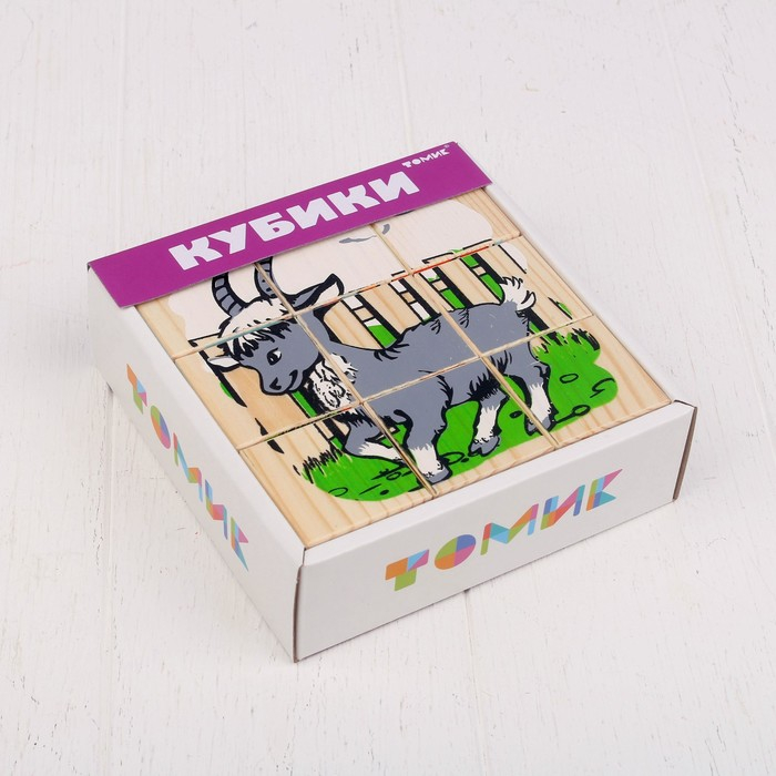 Кубики «Домашние животные», 9 элементов Кубики «Домашние животные», 9 элементов