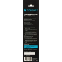 Стержни клеевые белые 11x200, упаковка 5 штук, Topfort