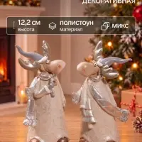 Фигурка декоративная &laquo;Лосик с леденцом/ёлочкой&raquo;, полистоун, 5&times;6.5&times;12.2 см, МИКС