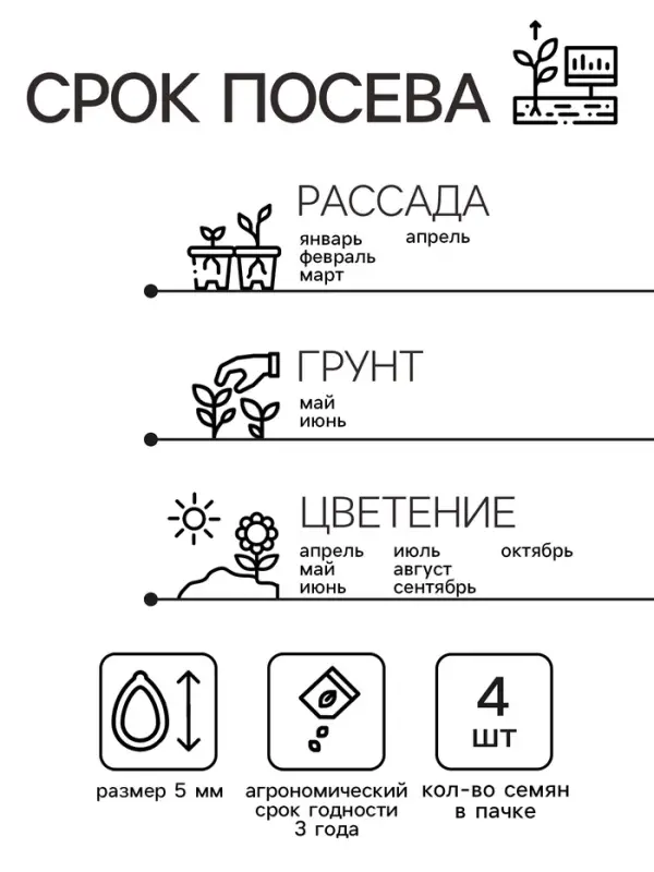 Семена цветов Пеларгония зональная &laquo;Стелла&raquo;, F1, 4 шт.