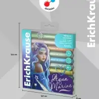 Акриловые маркеры 10 цветов ErichKrause Aquamarine Metallic, пулевидный наконечник, металлик