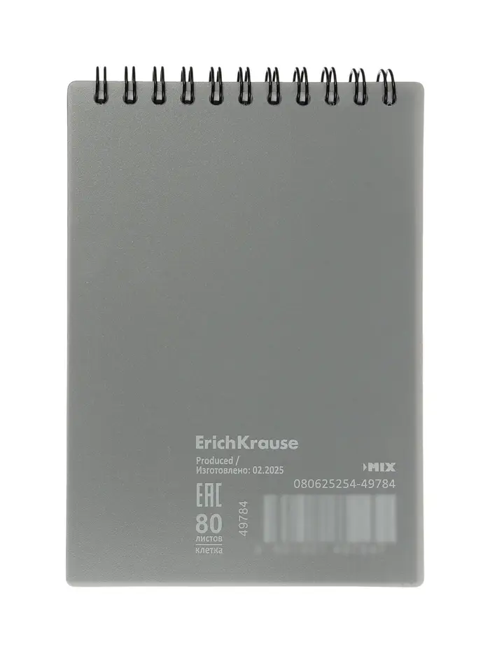 Блокнот А6 ErichKrause Ice Metallic, 80 листов в клетку, МИКС