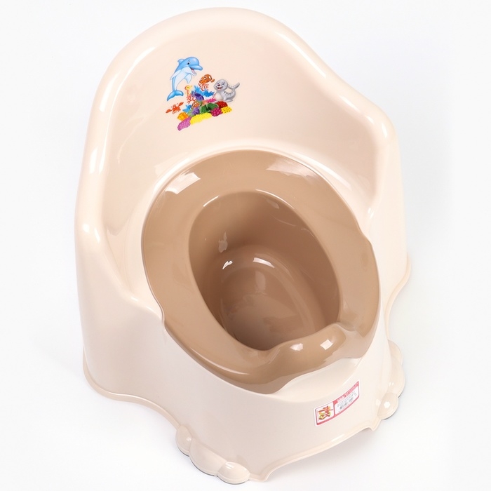 Горшок детский антискользящий «Комфорт» с крышкой, съёмная чаша, цвет кремовый Горшок детский антискользящий «Комфорт» с крышкой, съёмная чаша, цвет кремовый