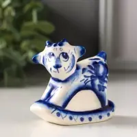 Фигурка фарфор &laquo;Козлик - качалка&raquo;, 6.5 см, гжель