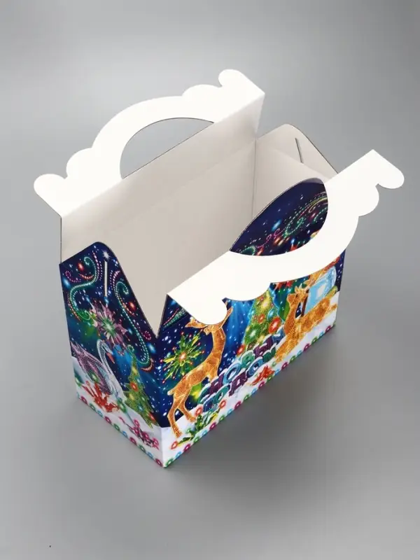 Подарочная новогодняя коробка «Неон», для сладких подарков, 25×12×24 см Подарочная новогодняя коробка «Неон», для сладких подарков, 25×12×24 см