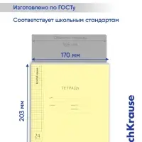 Тетрадь 24 листа в клетку, ErichKrause &laquo;Классика Visio&raquo;, обложка мелованный картон, МИКС