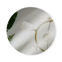 Зеркало настенное, круглое, на клеевой основе, акриловое, 5 шт., без рамы, d=20 см