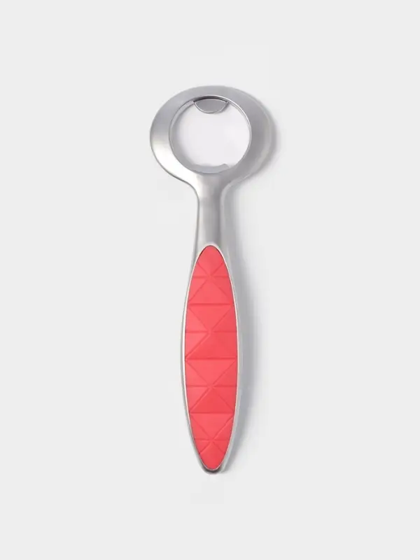 Открывашка Доляна Redline, 6.5&times;0.8&times;14.7 см, нержавеющая сталь, красная