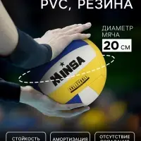 Волейбольный мяч MINSA, машинная сшивка, 18 панелей, р. 5, PVC
