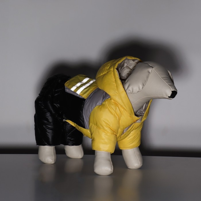 Комбинезон Комбинезон "Анорак" светоотражающий, размер 16 (ДС 36, ОГ 46, ОШ 35 см), чёрно-жёлтый