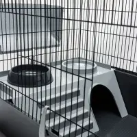 Клетка для шиншилл &laquo;Пижон&raquo; №11, складная, 80&times;50&times;46 см, серая