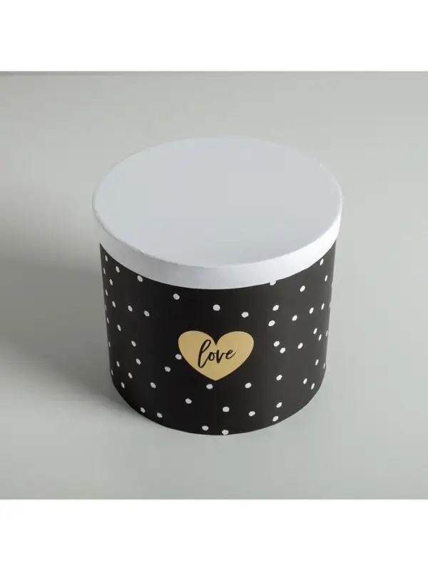 Набор коробок для цветов 4 в 1, упаковка подарочная, &laquo;Чёрно-белый&raquo;, 14&times;14&times;13 см - 20&times;20&times;17.5 см