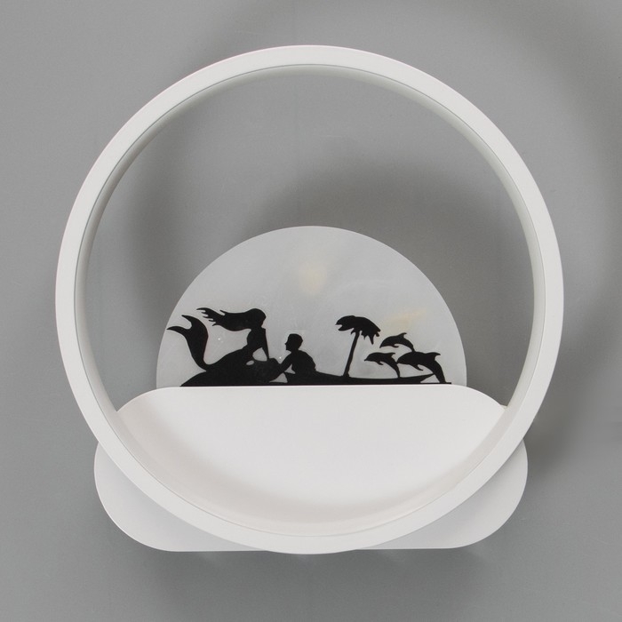 Бра "Русалка" LED 4000К 10Вт белый 24х24х6см